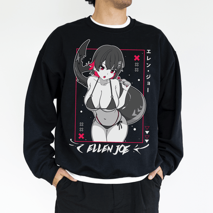 Ellen Joe Zenless Zone Zero Sweatshirt ZZZ Crewneck Ellen Joe Zenless Zone Zero Shirt Gift for Gamers Waifu Shirt Cool Ellen Joe Zenless Zone Zero Sweatshirt ZZZ Merch