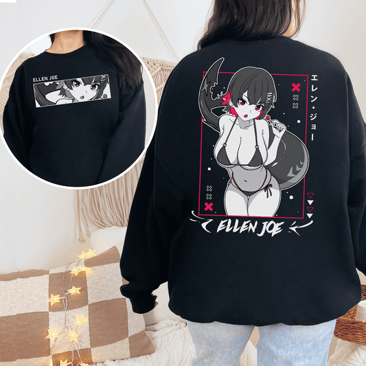 Ellen Joe Zenless Zone Zero Sweatshirt ZZZ Crewneck Ellen Joe Zenless Zone Zero Shirt Gift for Gamers Waifu Shirt Cool Ellen Joe Zenless Zone Zero Sweatshirt ZZZ Merch