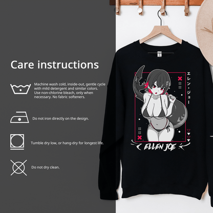 Ellen Joe Zenless Zone Zero Sweatshirt ZZZ Crewneck Ellen Joe Zenless Zone Zero Shirt Gift for Gamers Waifu Shirt Cool Ellen Joe Zenless Zone Zero Sweatshirt ZZZ Merch
