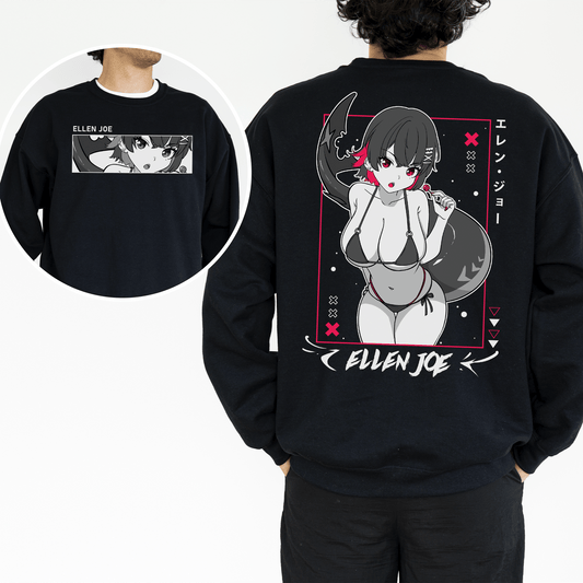 Ellen Joe Zenless Zone Zero Sweatshirt ZZZ Crewneck Ellen Joe Zenless Zone Zero Shirt Gift for Gamers Waifu Shirt Cool Ellen Joe Zenless Zone Zero Sweatshirt ZZZ Merch