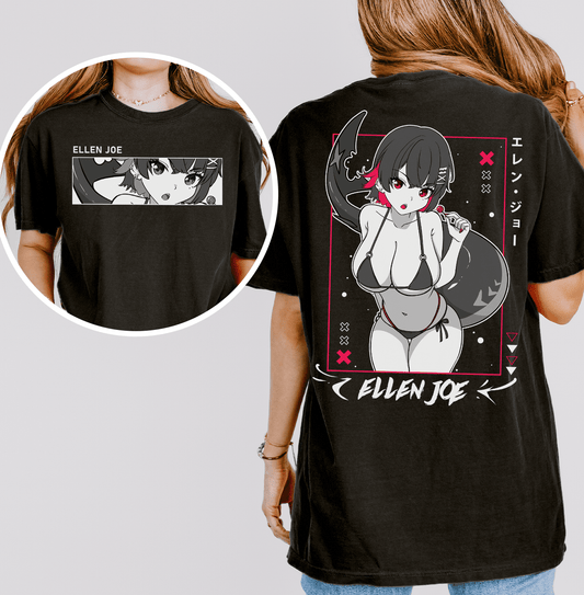 Ellen Joe Zenless Zone Zero T-Shirt ZZZ Shirt Ellen Joe Tee Gift for Game Fan Anime Waifu Shirt Cool ZZZ Tee Waifu T-Shirt Ellen Joe Merch