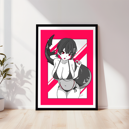 Ellen Joe Zenless Zone Zero Poster, Ellen Joe Zenless Zone Zero  Merch, Gift For Gamer Fan, Vtuber Merch, Ellen Joe Zenless Zone Zero Fan, Waifu ZZZ Poster