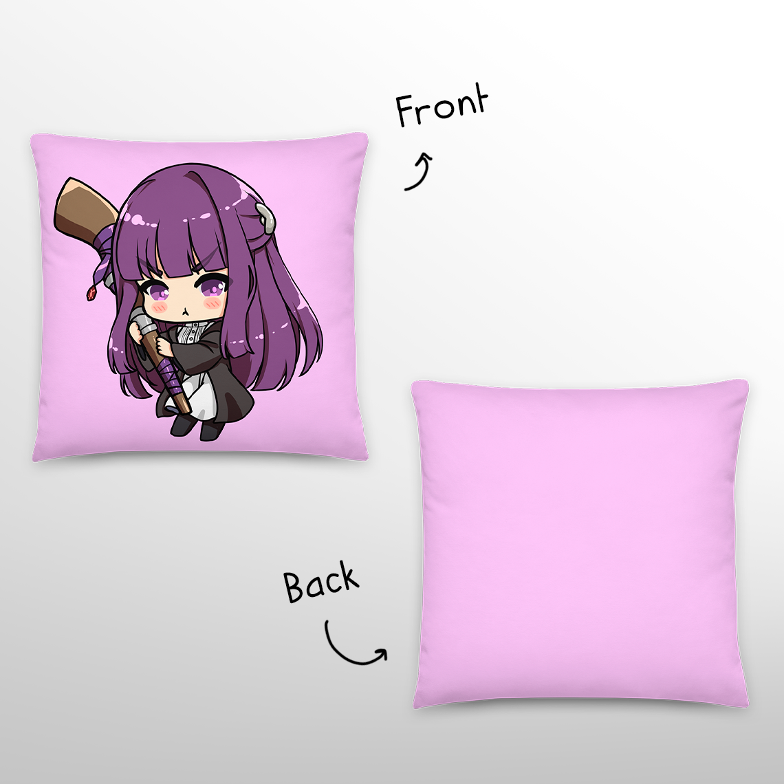 Frieren Throw pillow Anime Throw pillow Frieren: Beyond Journey's End Fan Merch Pillow Kawaii decorative pillow Sōsō no Frieren merch