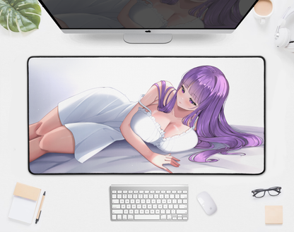 Fern Deskmat Anime Mousepad XL XXL Gaming Desk Mat Gift for Gamers Waifu Large Playmat Sōsō no Frieren Merch Frieren: Beyond Journey's End Mousepad