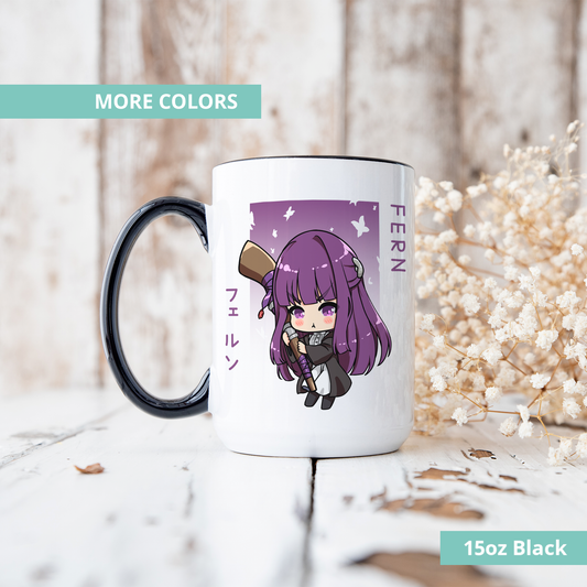 Fern Mug, Anime Mug, Sōsō no Frieren Coffee Cup, Frieren: Beyond Journey's End Merch, Customized Coffee Mug, Anime Merch, Frieren Fan Merch, Gift For Friend