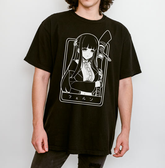 Fern T-Shirt Anime Shirt Sōsō no Frieren Tee Gift for Fan Anime Waifu Shirt Cool Frieren: Beyond Journey's End Tee Waifu T-Shirt Frieren Merch