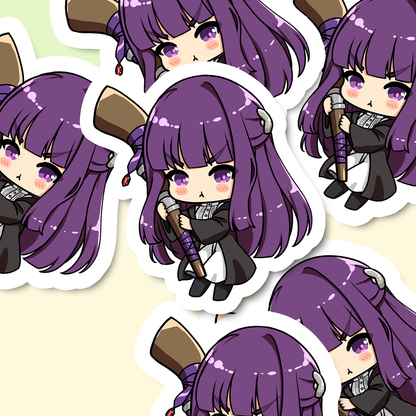 Fern Sticker, Sōsō no Frieren Stickers, Kiss Cut Stickers 3"x3", Frieren: Beyond Journey's End Stickers, Stationery Stickers, Frieren Merch, Anime stickers