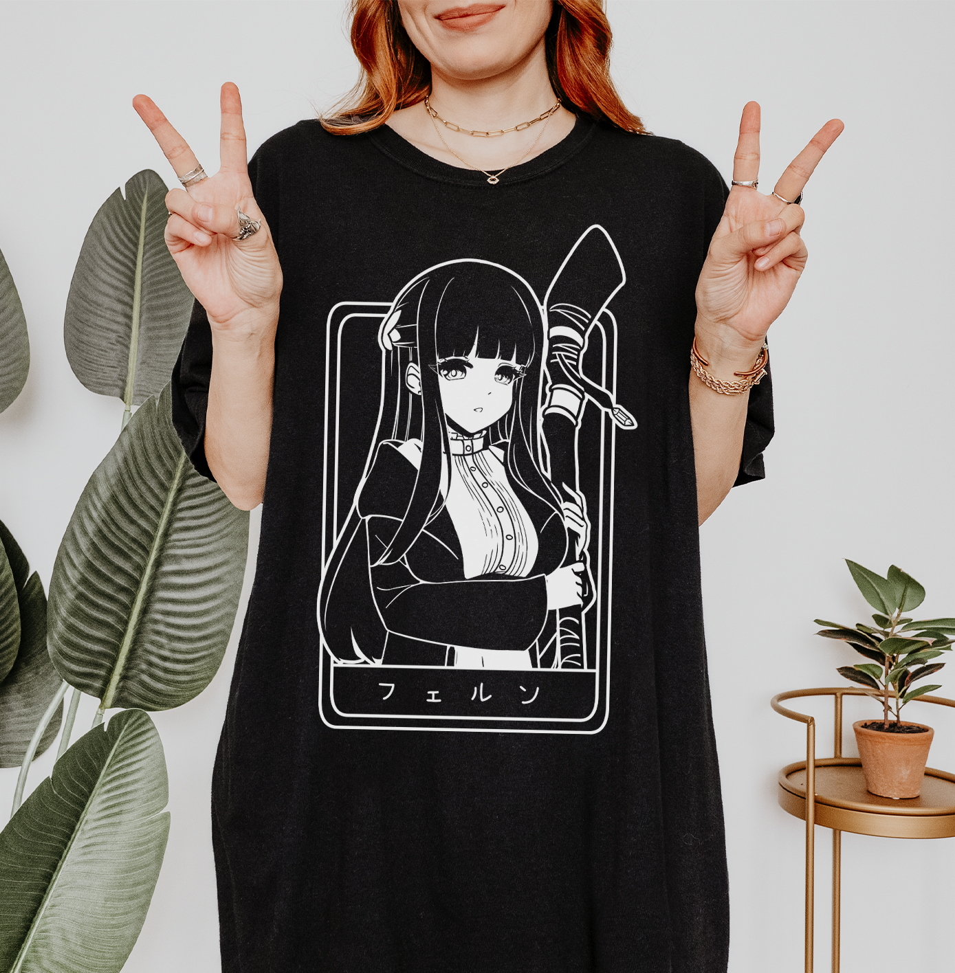 Fern T-Shirt Anime Shirt Sōsō no Frieren Tee Gift for Fan Anime Waifu Shirt Cool Frieren: Beyond Journey's End Tee Waifu T-Shirt Frieren Merch