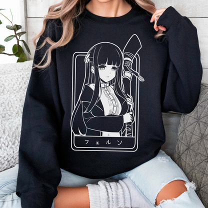Fern Sweatshirt Anime Shirt Sōsō no Frieren Tee Gift for Fan Anime Waifu Sweatshirt Cool Frieren: Beyond Journey's End Tee Waifu Sweatshirt Frieren Merch