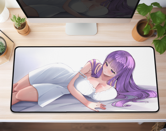 Fern Deskmat Anime Mousepad XL XXL Gaming Desk Mat Gift for Gamers Waifu Large Playmat Sōsō no Frieren Merch Frieren: Beyond Journey's End Mousepad