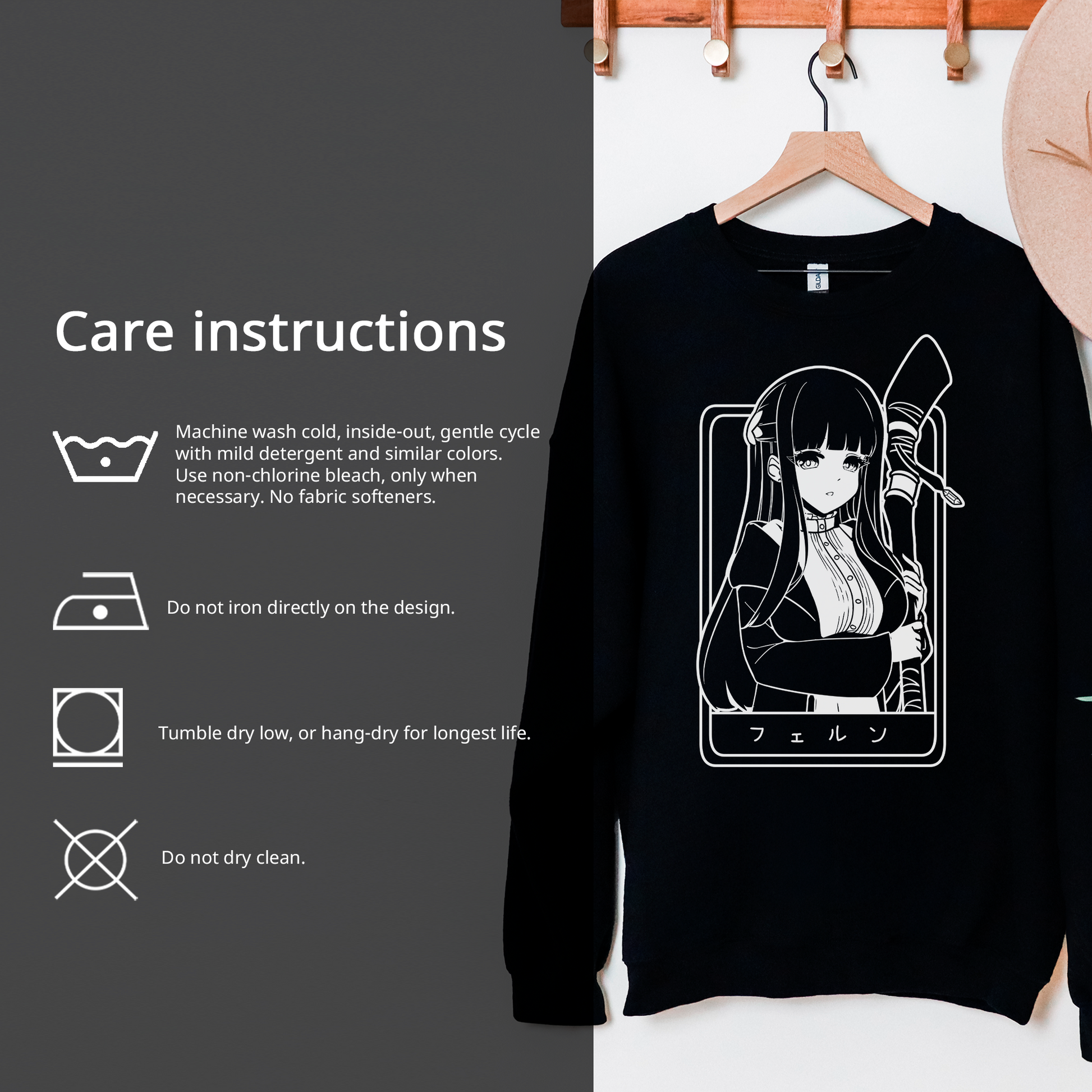 Fern Sweatshirt Anime Shirt Sōsō no Frieren Tee Gift for Fan Anime Waifu Sweatshirt Cool Frieren: Beyond Journey's End Tee Waifu Sweatshirt Frieren Merch