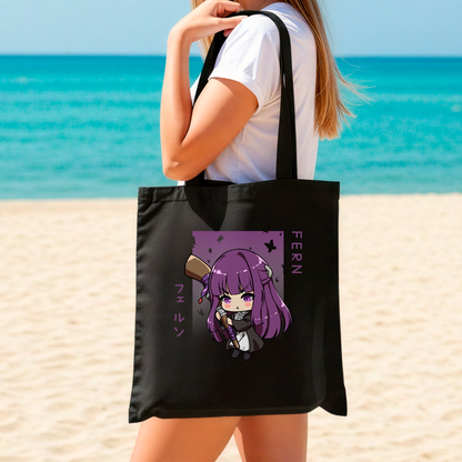 Frieren Tote Bag Anime Tote Bag Frieren: Beyond Journey's End Fan Merch Cotton Canvas Tote Bag Eco Tote Bag Sustainable Bag Kawaii Tote Bag Sōsō no Frieren merch