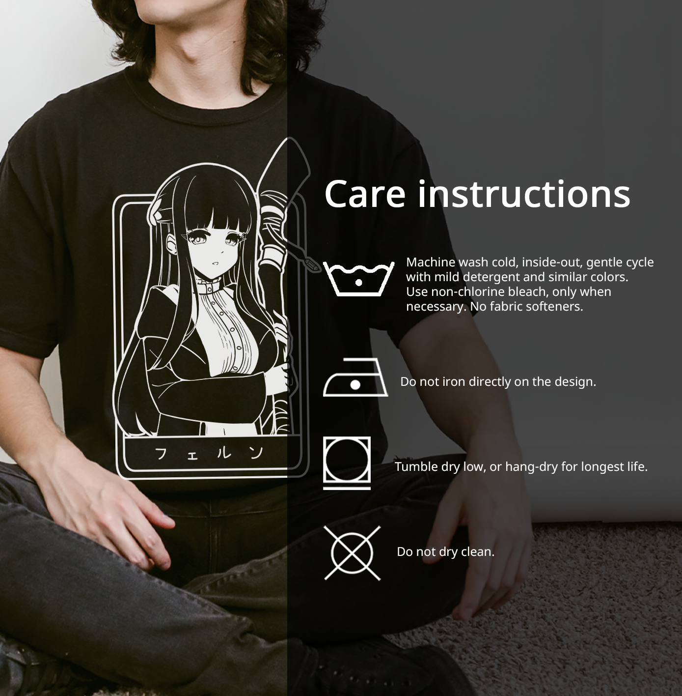 Fern T-Shirt Anime Shirt Sōsō no Frieren Tee Gift for Fan Anime Waifu Shirt Cool Frieren: Beyond Journey's End Tee Waifu T-Shirt Frieren Merch