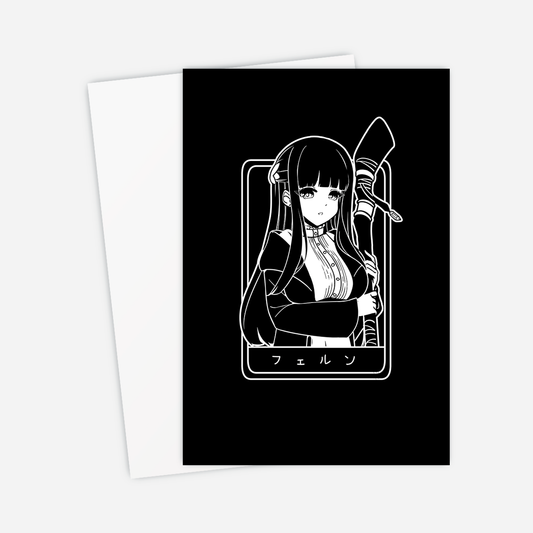 Fern Postcard Mini Print Frieren: Beyond Journey's End Merch Fern Anime Mini Print Sōsō no Frieren Merch