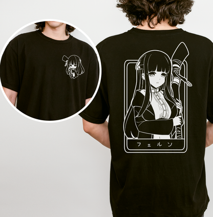 Fern T-Shirt Anime Shirt Sōsō no Frieren Tee Gift for Fan Anime Waifu Shirt Cool Frieren: Beyond Journey's End Tee Waifu T-Shirt Frieren Merch