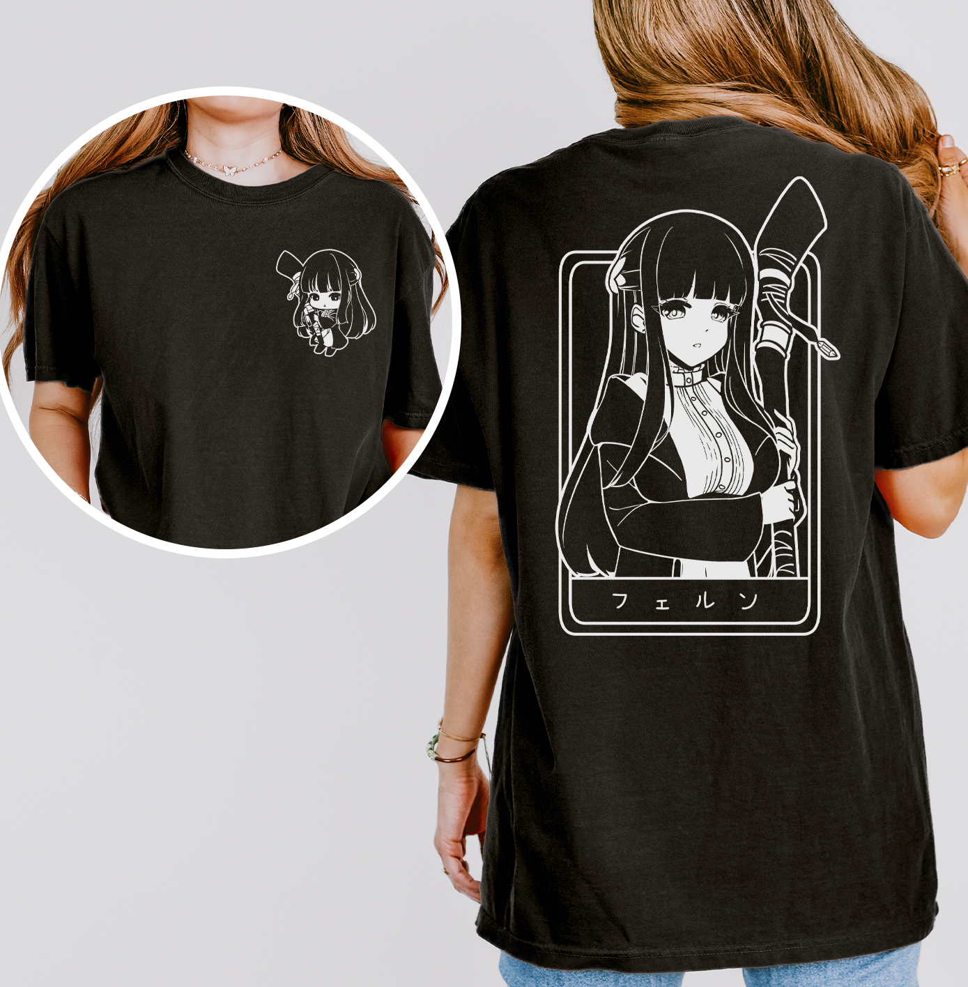 Fern T-Shirt Anime Shirt Sōsō no Frieren Tee Gift for Fan Anime Waifu Shirt Cool Frieren: Beyond Journey's End Tee Waifu T-Shirt Frieren Merch