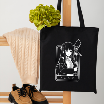 Frieren Tote Bag Anime Tote Bag Frieren: Beyond Journey's End Fan Merch Cotton Canvas Tote Bag Eco Tote Bag Sustainable Bag Kawaii Tote Bag Sōsō no Frieren merch