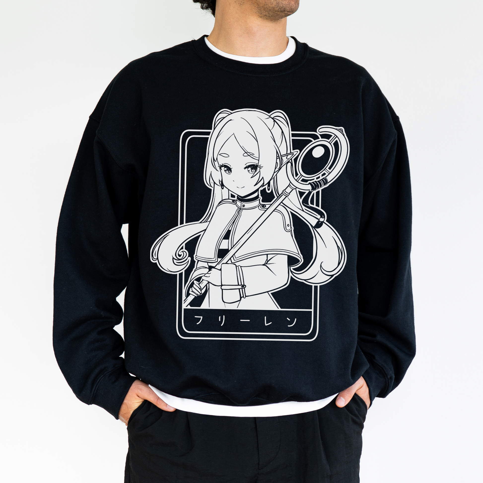Frieren Sweatshirt Anime Shirt Sōsō no Frieren Tee Gift for Fan Anime Waifu Sweatshirt Cool Frieren: Beyond Journey's End Tee Waifu Sweatshirt Frieren Merch