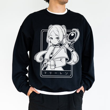 Frieren Sweatshirt Anime Shirt Sōsō no Frieren Tee Gift for Fan Anime Waifu Sweatshirt Cool Frieren: Beyond Journey's End Tee Waifu Sweatshirt Frieren Merch