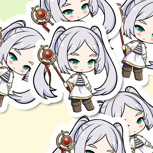Frieren Sticker, Sōsō no Frieren Stickers, Kiss Cut Stickers 3"x3", Frieren: Beyond Journey's End Stickers, Stationery Stickers, Frieren Merch, Anime stickers