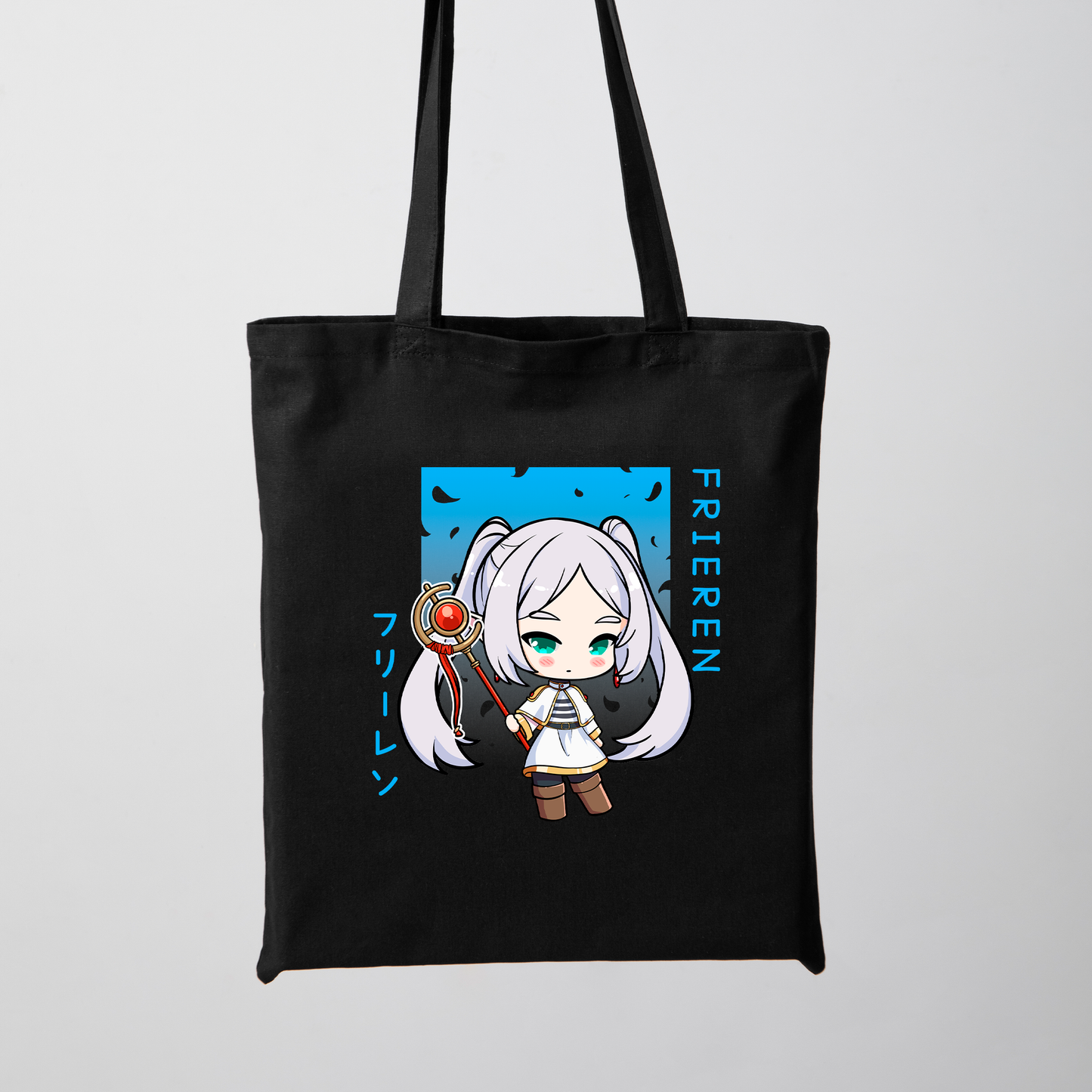 Frieren Tote Bag Anime Tote Bag Frieren: Beyond Journey's End Fan Merch Cotton Canvas Tote Bag Eco Tote Bag Sustainable Bag Kawaii Tote Bag Sōsō no Frieren merch