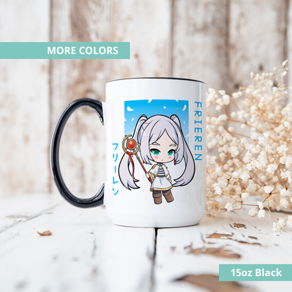 Frieren Mug, Anime Mug, Sōsō no Frieren Coffee Cup, Frieren: Beyond Journey's End Merch, Customized Coffee Mug, Anime Merch, Frieren Fan Merch, Gift For Friend