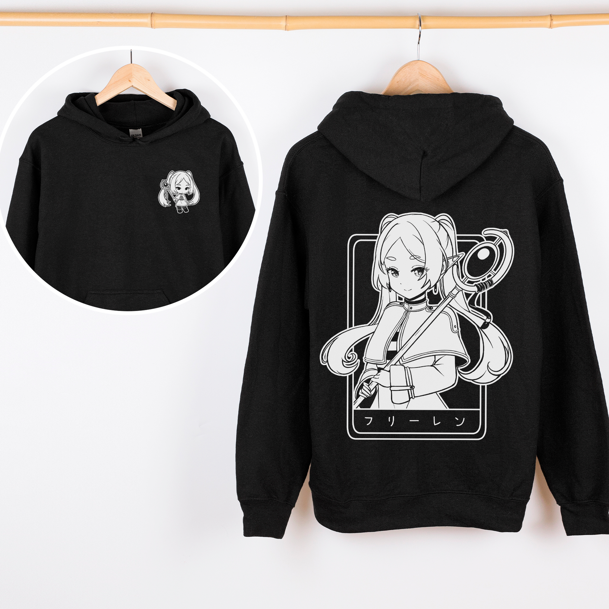Frieren Hoodie Anime Sōsō no Frieren Tee Gift for Fan Anime Waifu Hoodie Cool Frieren: Beyond Journey's End Tee Waifu Hoodie Frieren Merch