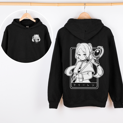 Frieren Hoodie Anime Sōsō no Frieren Tee Gift for Fan Anime Waifu Hoodie Cool Frieren: Beyond Journey's End Tee Waifu Hoodie Frieren Merch