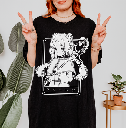 Frieren T-Shirt Anime Shirt Sōsō no Frieren Tee Gift for Fan Anime Waifu Shirt Cool Frieren: Beyond Journey's End Tee Waifu T-Shirt Frieren Merch
