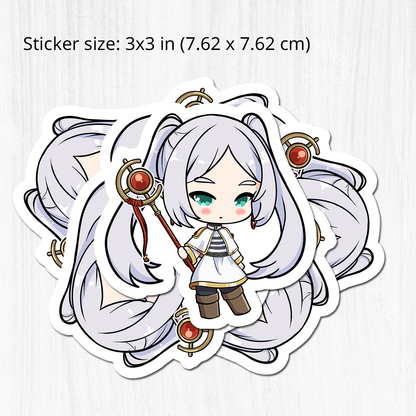 Frieren Sticker, Sōsō no Frieren Stickers, Kiss Cut Stickers 3"x3", Frieren: Beyond Journey's End Stickers, Stationery Stickers, Frieren Merch, Anime stickers