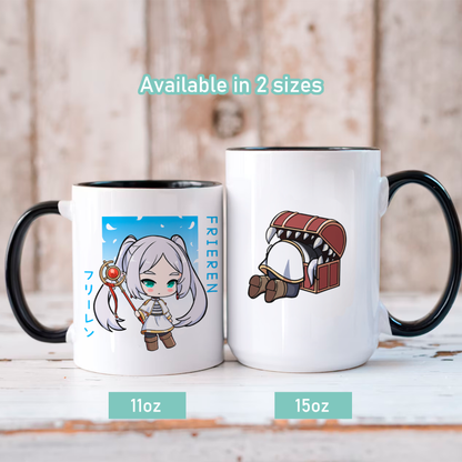 Frieren Mug, Anime Mug, Sōsō no Frieren Coffee Cup, Frieren: Beyond Journey's End Merch, Customized Coffee Mug, Anime Merch, Frieren Fan Merch, Gift For Friend