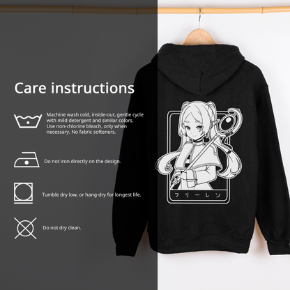 Frieren Hoodie Anime Sōsō no Frieren Tee Gift for Fan Anime Waifu Hoodie Cool Frieren: Beyond Journey's End Tee Waifu Hoodie Frieren Merch