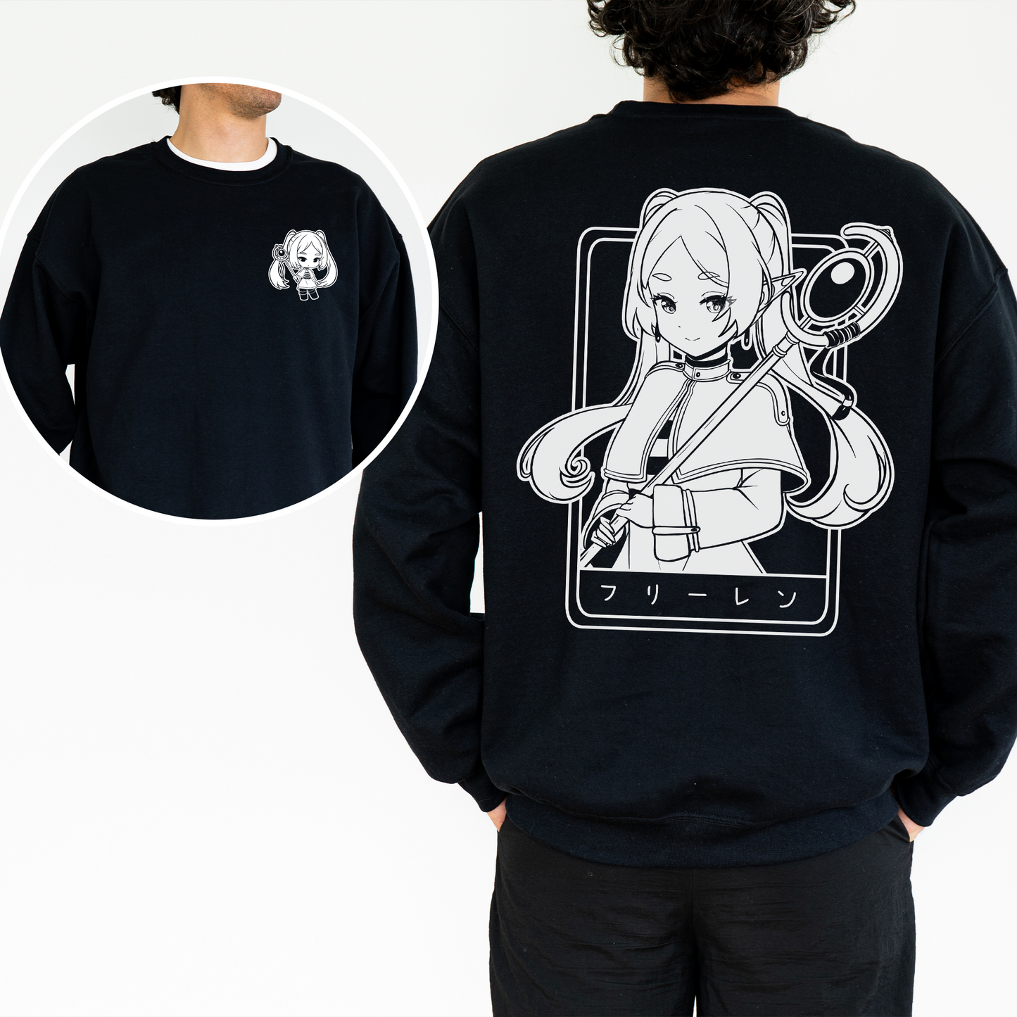 Frieren Sweatshirt Anime Shirt Sōsō no Frieren Tee Gift for Fan Anime Waifu Sweatshirt Cool Frieren: Beyond Journey's End Tee Waifu Sweatshirt Frieren Merch