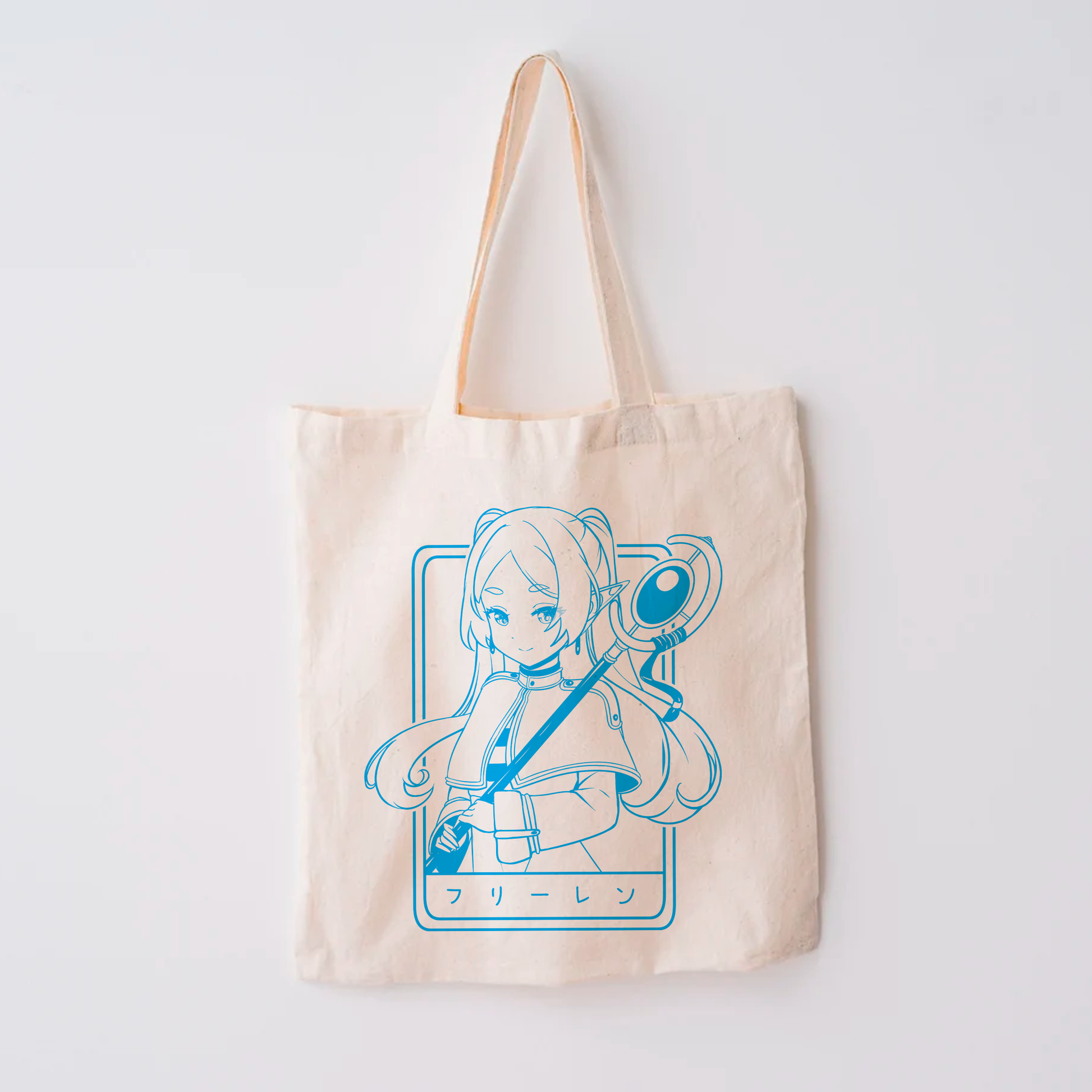 Frieren Tote Bag Anime Tote Bag Frieren: Beyond Journey's End Fan Merch Cotton Canvas Tote Bag Eco Tote Bag Sustainable Bag Kawaii Tote Bag Sōsō no Frieren merch