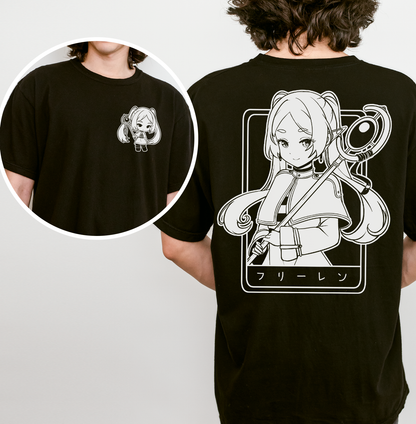 Frieren T-Shirt Anime Shirt Sōsō no Frieren Tee Gift for Fan Anime Waifu Shirt Cool Frieren: Beyond Journey's End Tee Waifu T-Shirt Frieren Merch
