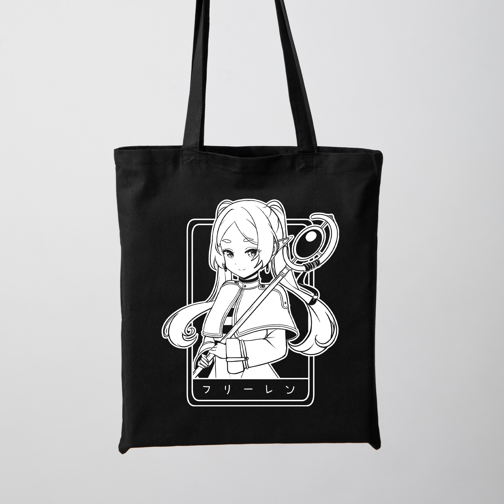 Frieren Tote Bag Anime Tote Bag Frieren: Beyond Journey's End Fan Merch Cotton Canvas Tote Bag Eco Tote Bag Sustainable Bag Kawaii Tote Bag Sōsō no Frieren merch