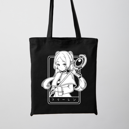 Frieren Tote Bag Anime Tote Bag Frieren: Beyond Journey's End Fan Merch Cotton Canvas Tote Bag Eco Tote Bag Sustainable Bag Kawaii Tote Bag Sōsō no Frieren merch
