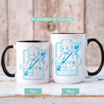 Frieren Mug, Anime Mug, Sōsō no Frieren Coffee Cup, Frieren: Beyond Journey's End Merch, Customized Coffee Mug, Anime Merch, Frieren Fan Merch, Gift For Friend
