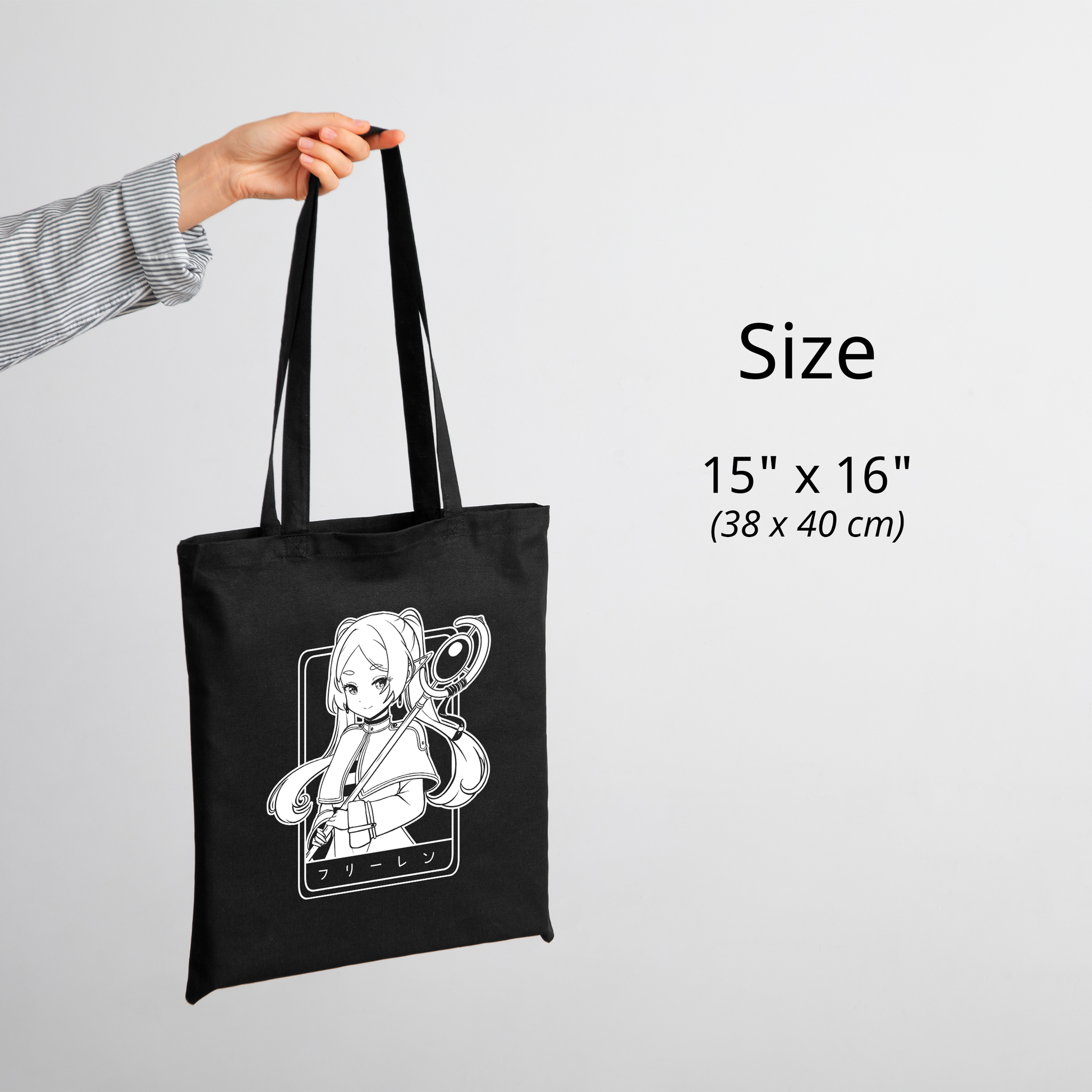 Frieren Tote Bag Anime Tote Bag Frieren: Beyond Journey's End Fan Merch Cotton Canvas Tote Bag Eco Tote Bag Sustainable Bag Kawaii Tote Bag Sōsō no Frieren merch