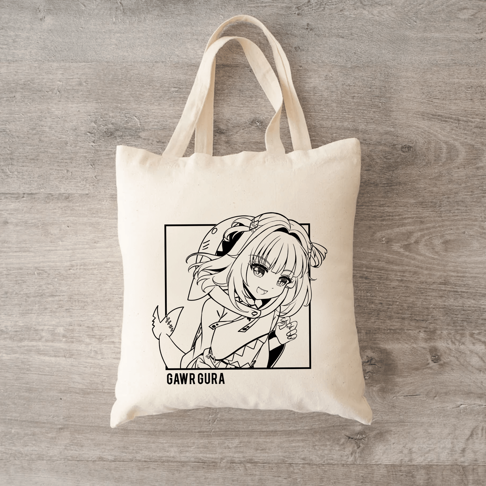 Gawr Gura Tote Bag Vtuber Tote Bag Hololive Fan Merch Cotton Canvas Tote Bag Eco Tote Bag Sustainable Bag Kawaii Tote Bag Hololive Gawr Gura merch