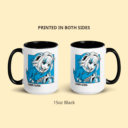 Gawr Gura Mug Vtuber Coffee Mug Hololive Coffee Cup Hololive Myth Mug Gawr Gura Merch Hololive Fan Vtuber Merch Vtuber Fan