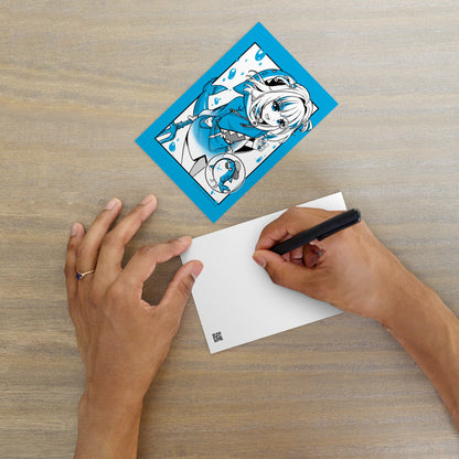 Gawr Gura Postcard Mini Print Hololive Merch Vtubers Merch Hololive Mini Print Gawr Gura Merch