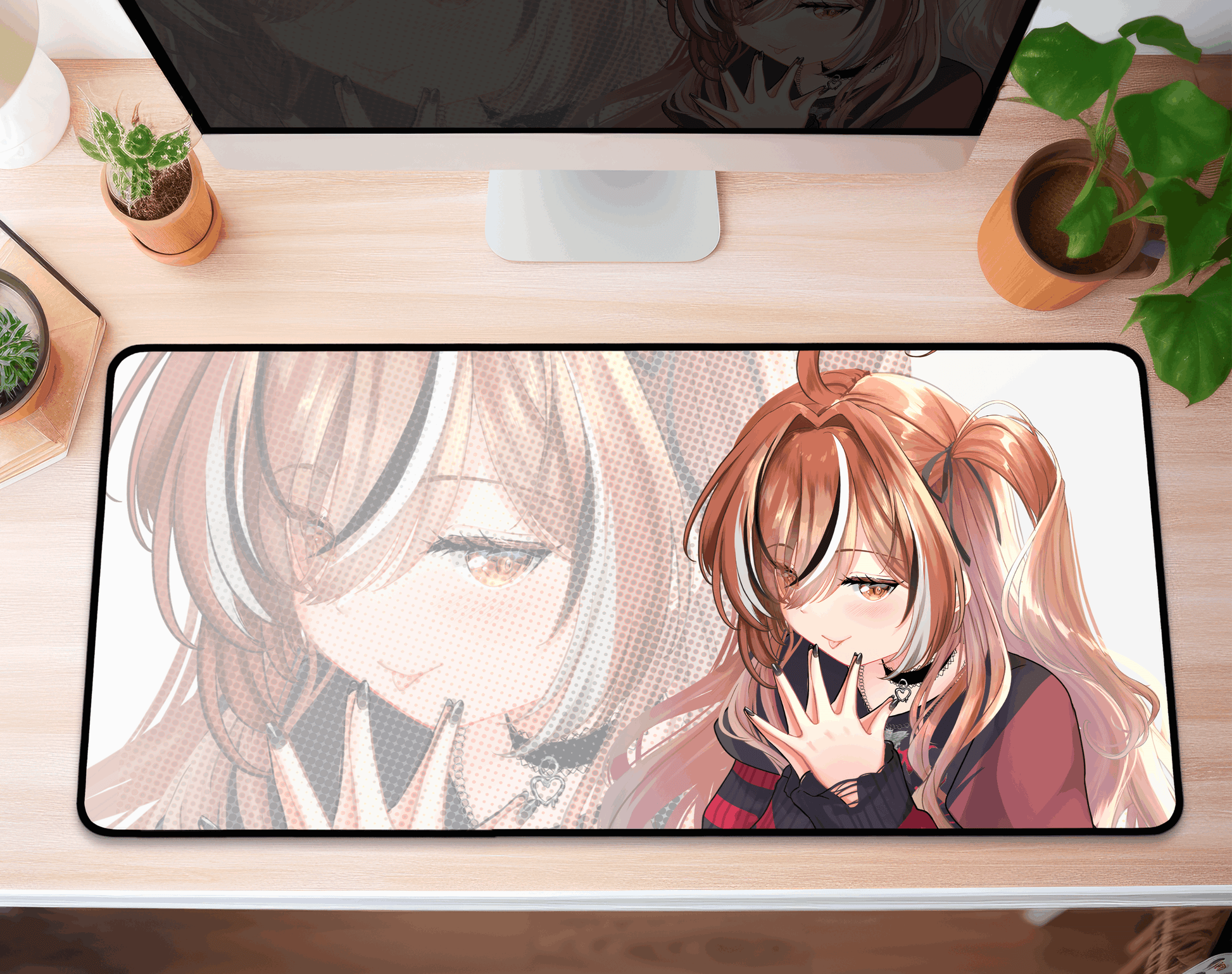 Nanashi Mumei Deskmat Vtubers Mousepad XL XXL Gaming Desk Mat Gift for Gamers Waifu Large Playmat Hololive Merch Nanashi Mumei Mousepad