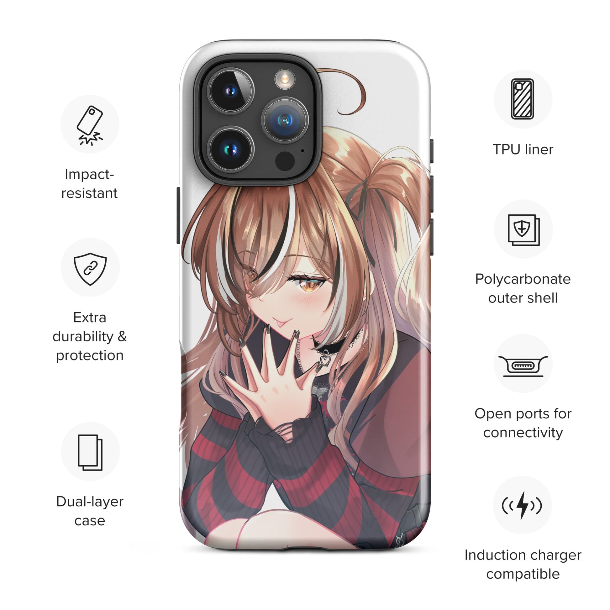 Nanashi Mumei Phone Case Vtuber Phone Case Hololive Merch Iphone Case Samsung Case Gift For Vtuber Fan Hololive Fan Kawaii Phone Case