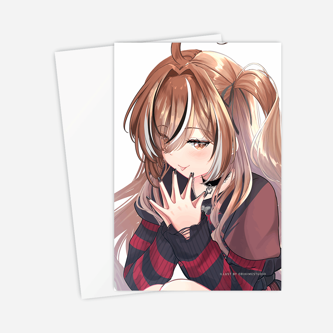 Nanashi Mumei Postcard Mini Print Hololive Merch Vtubers Merch Hololive Mini Print Nanashi Mumei Merch