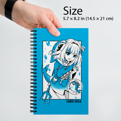 Gawr Gura Notebook Vtuber Journal Hololive Merch Gawr Gura Fan Vtuber Notebook Merch Hololive Gawr Gura Journal