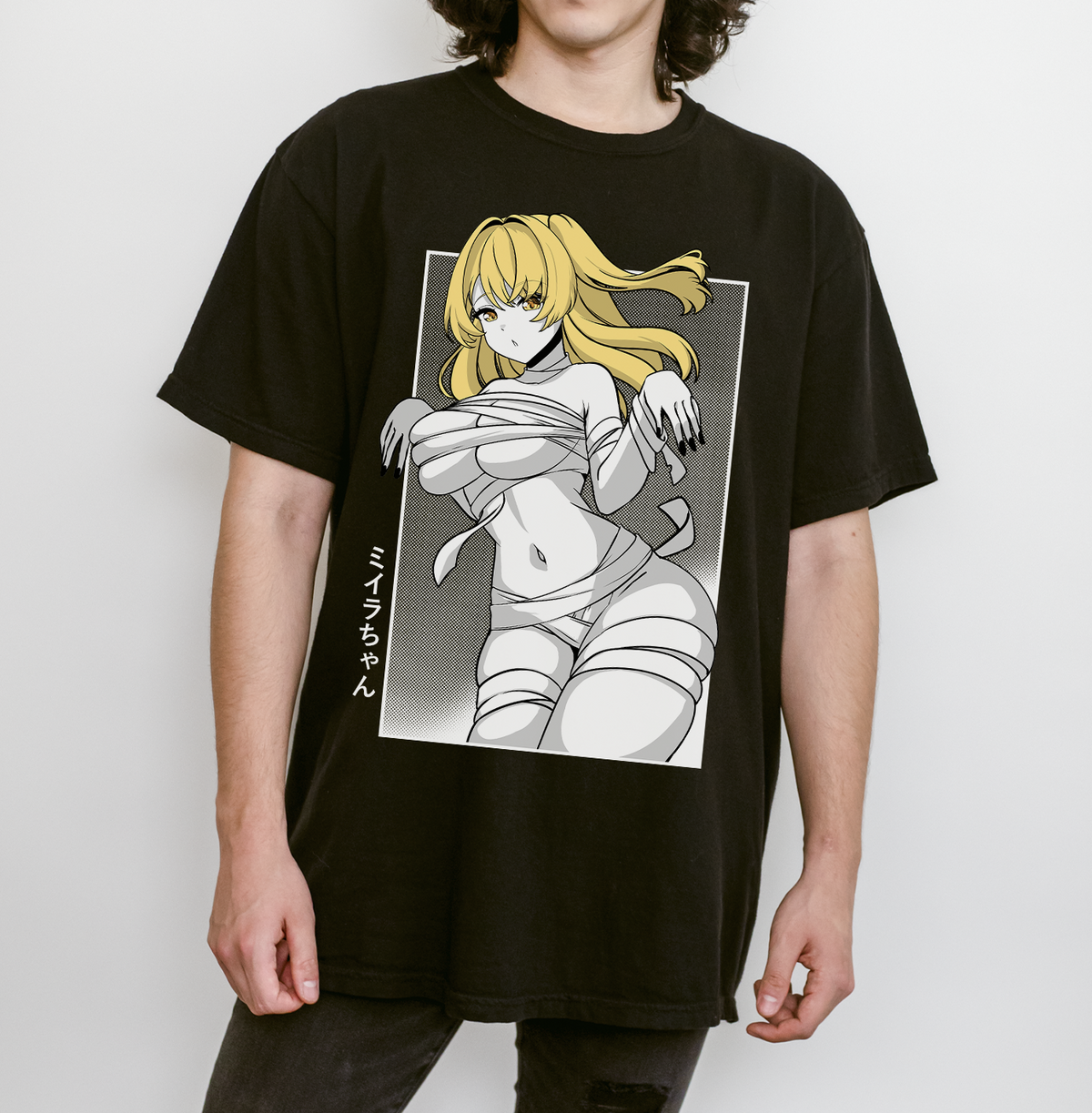 Mummy Girl T-Shirt Halloween Tee Gift for Game Fan Anime Waifu Shirt Cool Anime-Inspired Tee Waifu T-Shirt Orihime Studio Merch