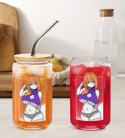 Zombie Mom Glass Tumbler With Straw And Lid Halloween Anime Waifu Cup Beer Can Iced Coffee Glass Halloween Cup Anime Glass Waifu Cup Orihime Studio Merch