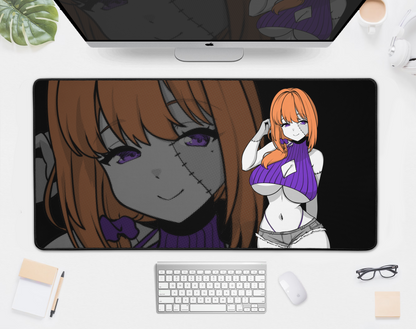 Zombie Mom Deskmat Halloween Playmat Gift for Game Fan Anime Waifu Mousepad Cool Anime-Inspired Gaming Mousepad Waifu Large Mousepad Orihime Studio Merch
