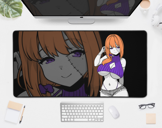 Zombie Mom Deskmat Halloween Playmat Gift for Game Fan Anime Waifu Mousepad Cool Anime-Inspired Gaming Mousepad Waifu Large Mousepad Orihime Studio Merch